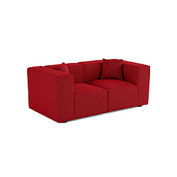 Lisa Design Arty - canapé modulable 2 places - en tissu mailles 3D Arty - canapé modulable 2 places - en tissu mailles 3D - Rouge