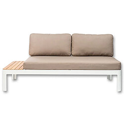 Canapé Sofa de Jardin KosyForm Lounge Design Blanc Aluminium