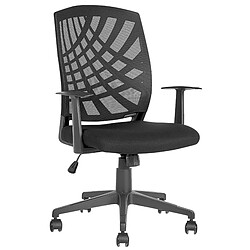 Beliani Chaise de bureau Noir BONNY