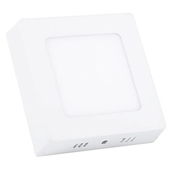 Wewoo 6W lumière carrée blanche légère de panneau de la place LED avec le conducteur de LED, 12cm 30 SMD 2835 3000K, CA 85-265V