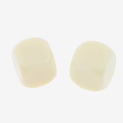 50 Pièces Dés Blanc Opaque D6 pour D u0026 D RPG MTG Party Games Purple + Beige pas cher