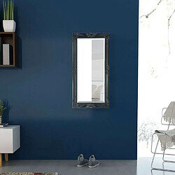 Avis Maison Chic Miroir mural style baroque | Miroir Décoration pour Maison Salle de Bain 100x50 cm noir -GKD37297