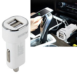 Wewoo DC 45627 V Chargeur Numérique blanc Intelligent Correspondant Actuel Charge Intelligente Double USB De Voiture