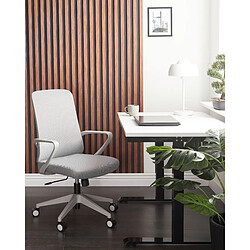 Beliani Chaise de bureau Gris clair EXPERT