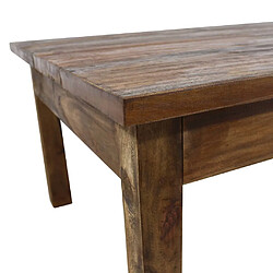 Avis vidaXL Table basse bois d'acajou massif 98x73x45 cm