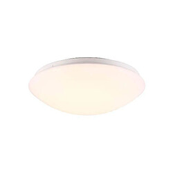 Luminaire Center Plafonnier blanc LED ASK profondeur 9,5 Cm