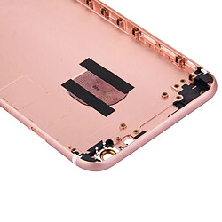 Wewoo Pour iPhone 6s Plus couverture or rose arrière + porte-cartes + touche de contrôle du volume + bouton d'alimentation + de vibreur interrupteur muet couvercle du boîtier Assemblée complète pièce détachée 5 en 1 pas cher