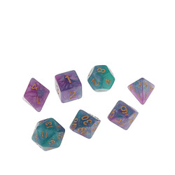 14 Dés Polyèdres En Plastique D4 D6 D8 D10 D12 D20 Pour Les Jeux RPG Du Mdn