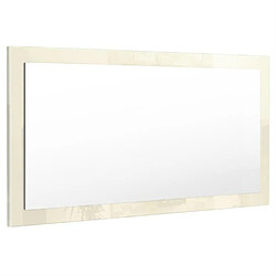 Mpc Miroir Laqué Crème 110 Cm