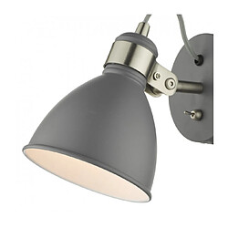 Avis Luminaire Center Spot Frederick Chrome satiné,Gris mat 1 ampoule 1,8cm