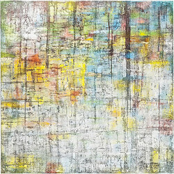 Karedesign Peinture à l'huile Abstract multicolore 150x150cm Kare Design