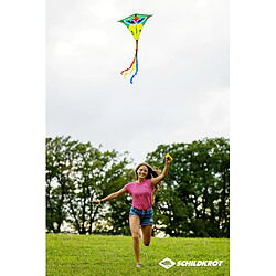 Avis Schildkröt Classic Kite 70, Design : Crazy Bird, Forme Classique avec Tiges, 250 cm de Long, Queue de Cerf-Volant en 3 Parties, Ligne en Polyester 5kp avec Poignée, 970410