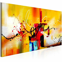 Paris Prix Tableau Imprimé Crazy Serpentines Orange Narrow 40 x 120 cm 