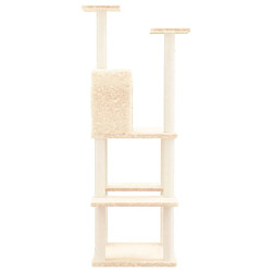 Acheter Arbre à chat avec griffoirs,niche pour chat en sisal Crème 144,5 cm -MN38440