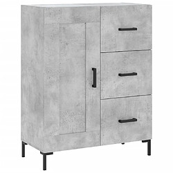 Maison Chic Buffet,Meuble de Rangement,commode pour salon,Cuisine gris béton 69,5x34x90 cm bois d'ingénierie -MN27973