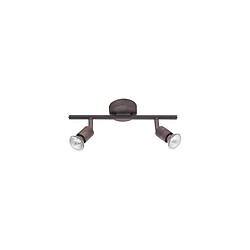 NOVA LUCE Plafonnier BASE Rouille LED GU10 2x5 W 