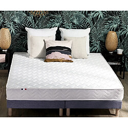 Acheter Idliterie Ensemble Matelas accueil Latex 3 zones INITIAL - Bi Confort Mousse & Latex + Sommier - Made in France