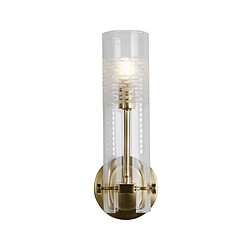 Searchlight Applique murale de salle de bain en laiton satiné et verre gravé transparent Matériau : Acier doux,verreColoris : LaitonNombre d'ampoules : 1Type d'ampoule : G9Puissance max par ampoule (W) : 7Ampoules incluses : NonIP : 44Hauteur en Cm : 28.5La