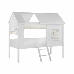 Paris Prix Lot de 4 Rideaux pour Lit Cabane Enfant Charlotte Beige