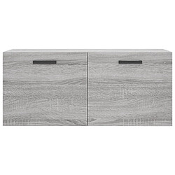 Maison Chic Armoire murale,Meuble de Rangement pour salon,cuisine sonoma gris 80x36,5x35 cm bois d'ingénierie -MN16847 pas cher