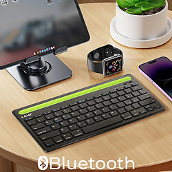 Clavier sans fil QWERTY Noir LinQ, Compatible iOS / Android / Windows pas cher