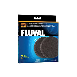 FLUVAL Lot de 2 mousses charbon Fx5 Fx6 - Pour aquarium