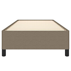 Acheter vidaXL Cadre de lit Taupe 90x190 cm Tissu