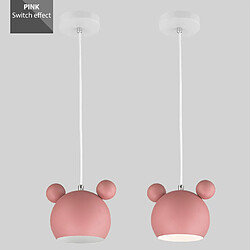 Acheter Universal Applique murale nordique aluminium Mickey Hills chambre d'enfant s'allume moderne luminaire mural d'intérieur luminaire luminaire créatif E27 (rose suspendu)