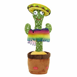 Paris Prix Peluche Déco Cactus Musical Dansant 31cm Vert