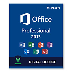 Microsoft Office 2013 Professionnel - Licence numérique - Logiciel en téléchargement