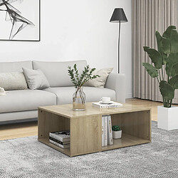 vidaXL Table basse chêne sonoma 90x67x33 cm bois d'ingénierie 