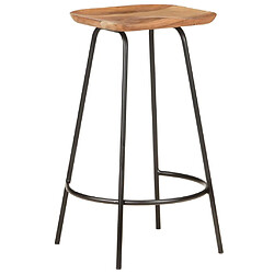 vidaXL Tabourets de bar lot de 4 bois d'acacia solide