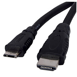 MCL Câble HDMI haute vitesse 3D + Ethernet type A / C (mini) mâle MCL 1m