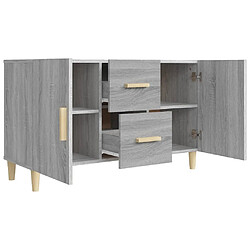 Maison Chic Commode Buffet - Meuble de rangement sonoma gris 100x36x60 cm bois d'ingénierie -GKD38268 pas cher