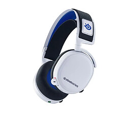 Avis Casques avec Microphone SteelSeries Arctis 7P+ Noir Bleu Blanc Jeux Bluetooth/Sans fil