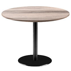 Restootab Table Ø120cm - modèle Rome chêne tage