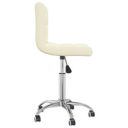 Acheter Decoshop26 Lot de 2 chaises de salle à manger cuisine design moderne tissu crème CDS020431