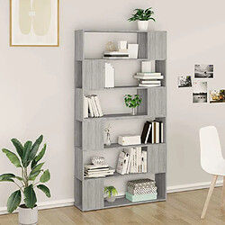 Maison Chic Armoire de livres - Bibliothèque - Séparateur de pièce sonoma gris 100x24x188 cm -GKD46665