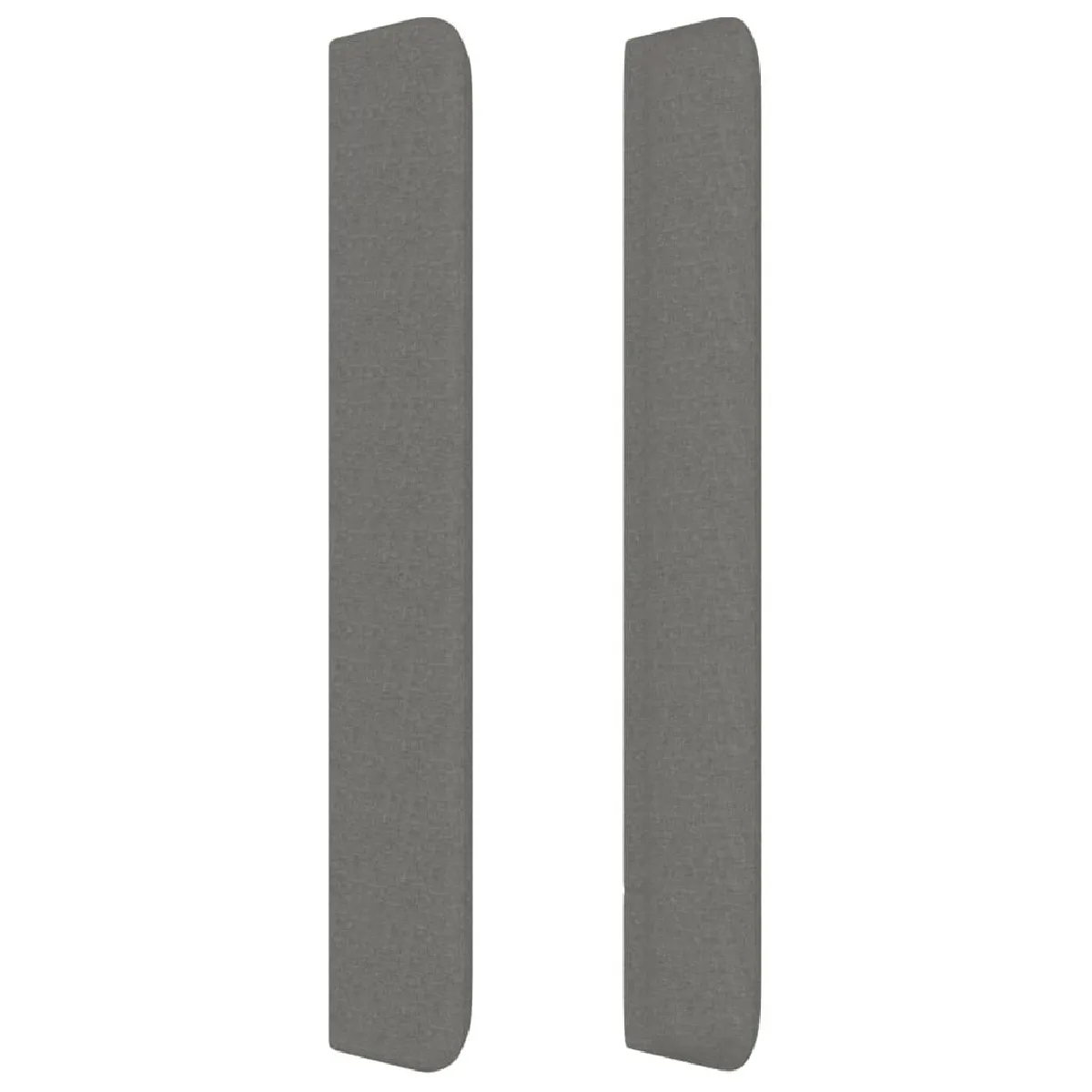 Acheter Maison Chic Tête de lit moderne avec oreilles pour chambre - Décoration de lit Gris foncé 83x16x118/128 cm Tissu -MN39756