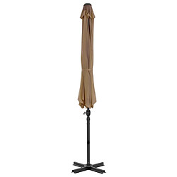 Avis Maison Chic Parasol Jardin | Parasol en porte-à-faux avec poteau en aluminium 300 cm Taupe - GKD59040