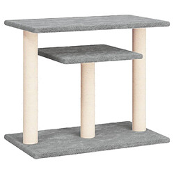 Arbres à chat,niche maison pour chat avec plates-formes gris clair 62,5 cm -MN14613