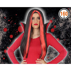 Atosa Perruque vampire Adultes Femmes - Rouge