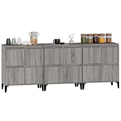 Acheter Maison Chic Ensemble de 3 Buffets,commode,console pour rangement sonoma gris 60x35x70 cm bois d'ingénierie -MN94100