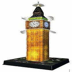 Avis Ravensburger Big Ben - Night Edition - Puzzle 3D 216 piAces pour enfants et adultes - La technologie Easy click signifie que les piAces semboAtent parfaitement