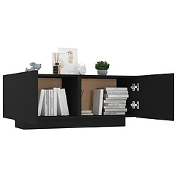 Avis vidaXL Table de chevet noir 100x35x40 cm bois d'ingénierie