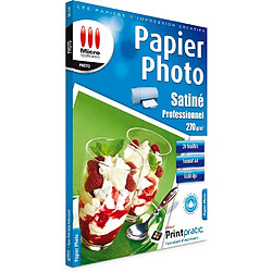 Pack 25 papiers photo satiné a4 270g/m² 25f micro application ma-5247