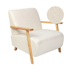 Beliani Fauteuil Beige clair LESJA