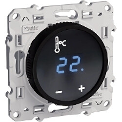 Schneider Electric thermostat - ecran tactile - fil pilote - fixation par vis - schneider odace