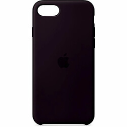 Apple Coque Noire en Silicone pour iPhone SE (2020)