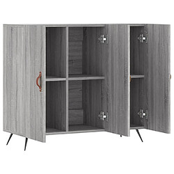 Maison Chic Buffet,Meuble de Rangement,commode pour salon,Cuisine sonoma gris 90x34x80 cm bois d'ingénierie -MN87684 pas cher